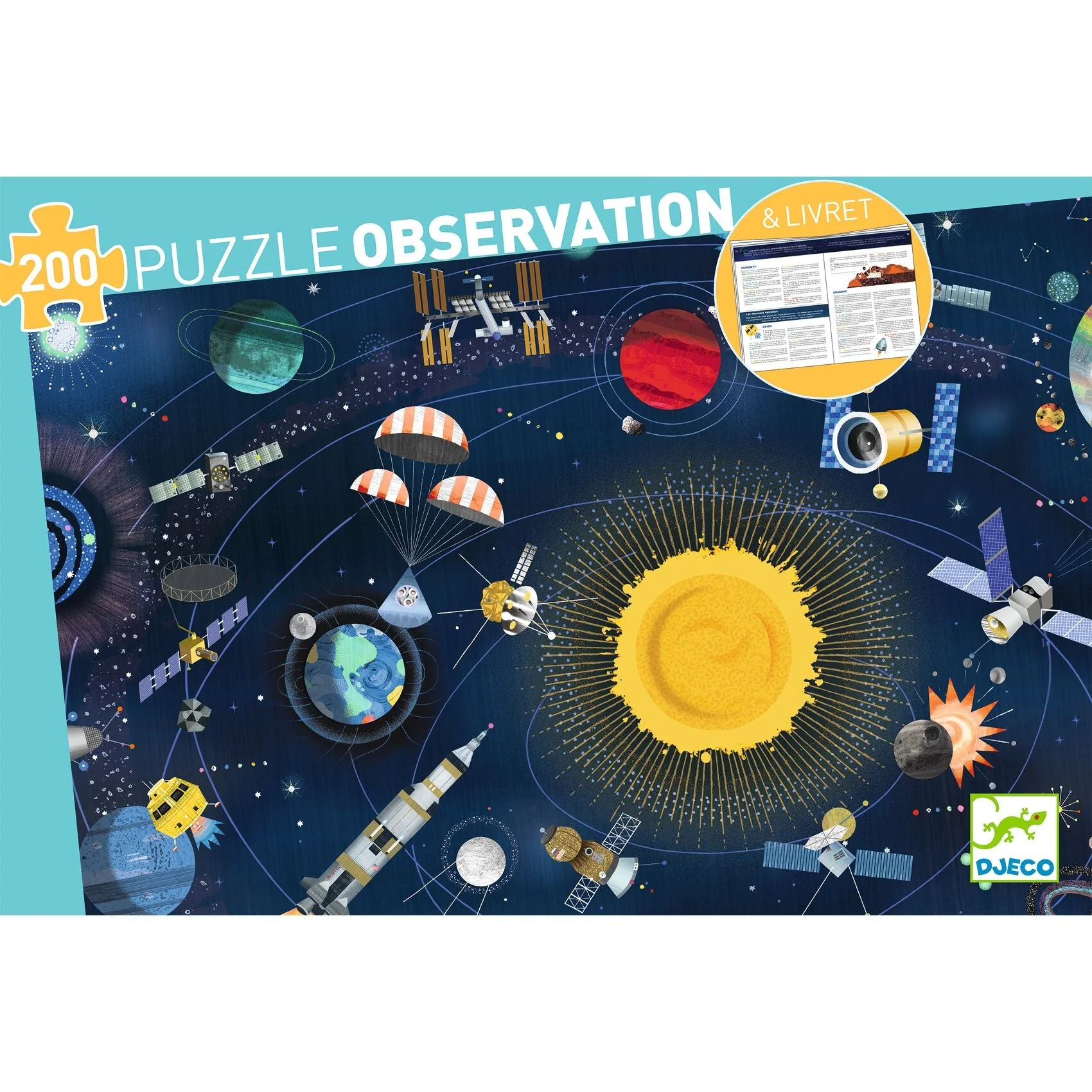 Observatiepuzzel De Ruimte - 200 stukjes + boekje - Image 7