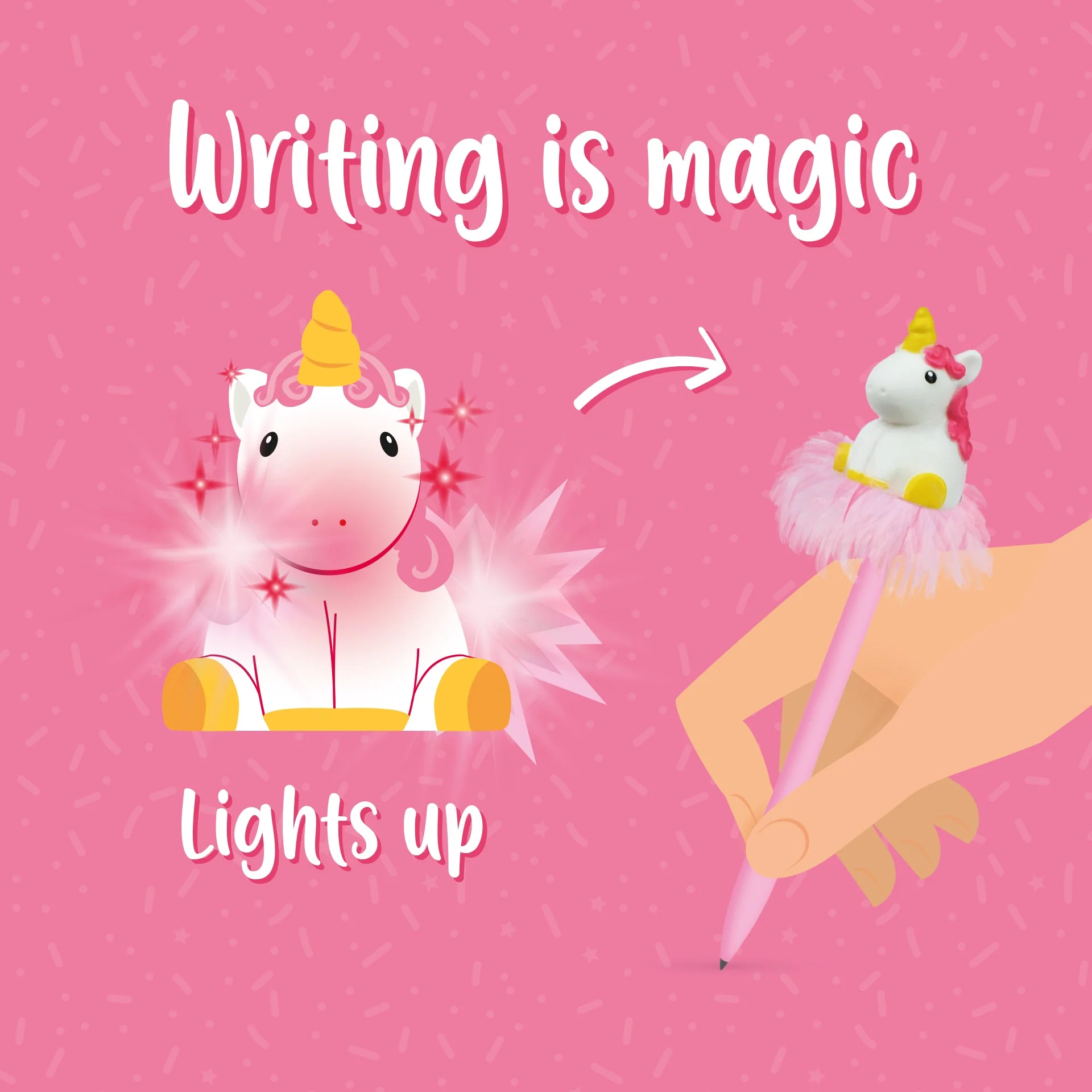 Light-up Gel Pen Writing Is Magic - Unicorn - Image 2