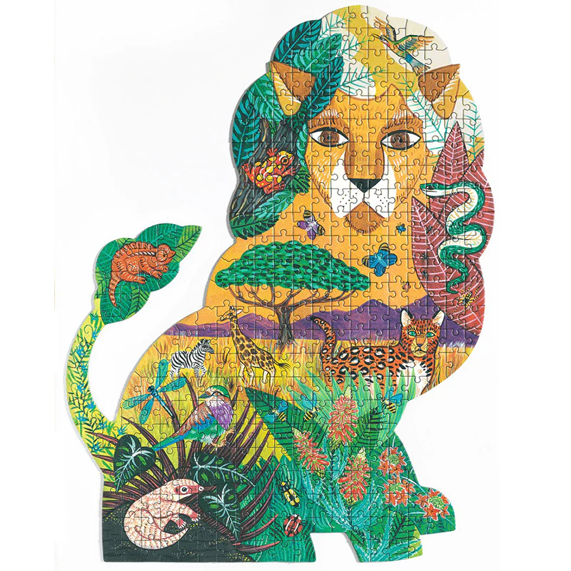 Silhouetpuzzel Puzz'Art Lion - 350 stukjes