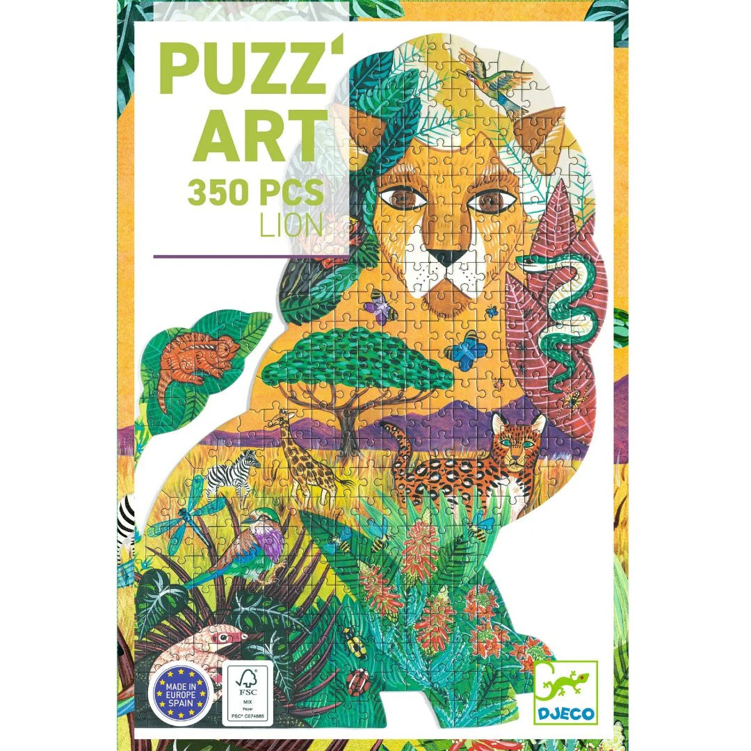 Silhouetpuzzel Puzz'Art Lion - 350 stukjes - Image 2