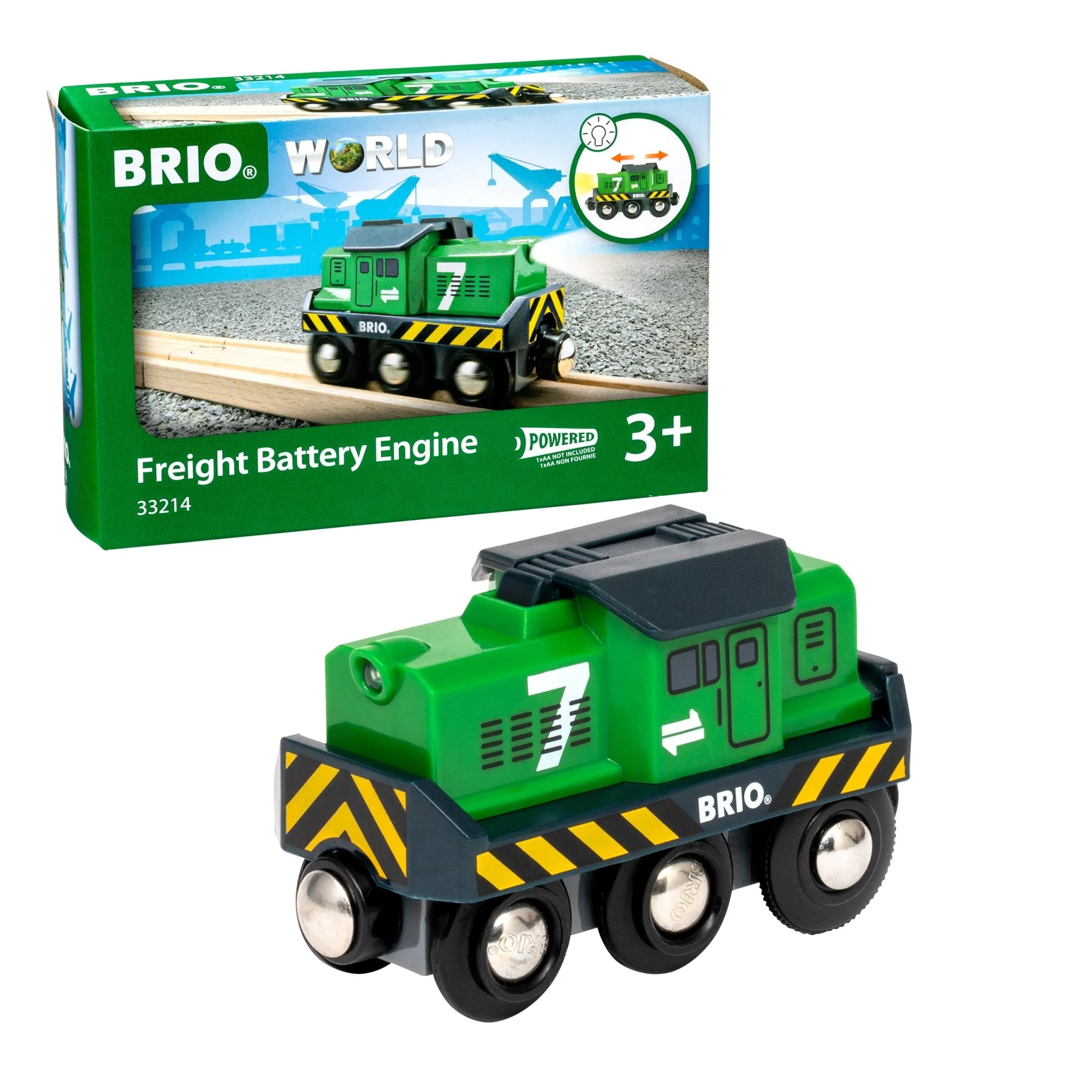 Locomotief voor goederentrein op batterijen