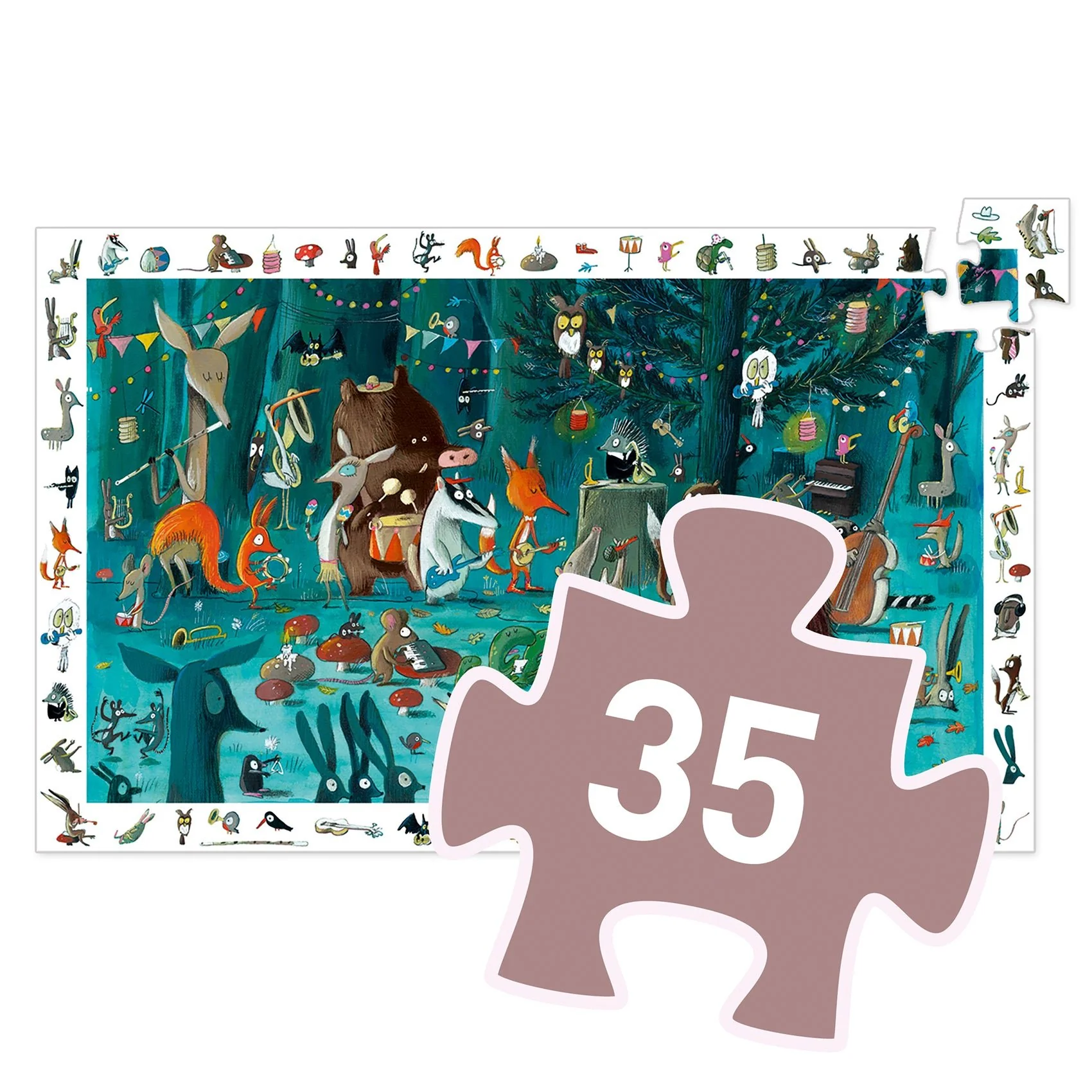 Observatiepuzzel Het Orkest - 35 stukjes + poster - Image 4