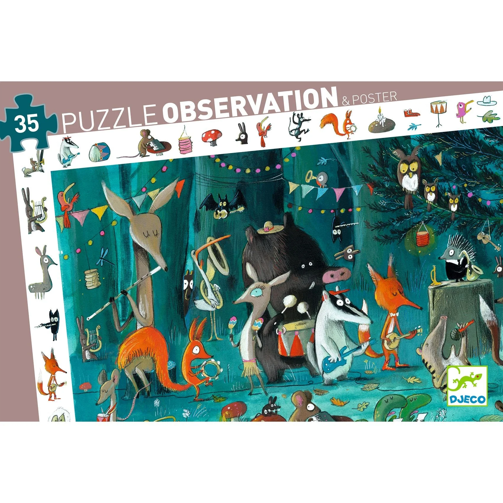 Observatiepuzzel Het Orkest - 35 stukjes + poster - Image 7