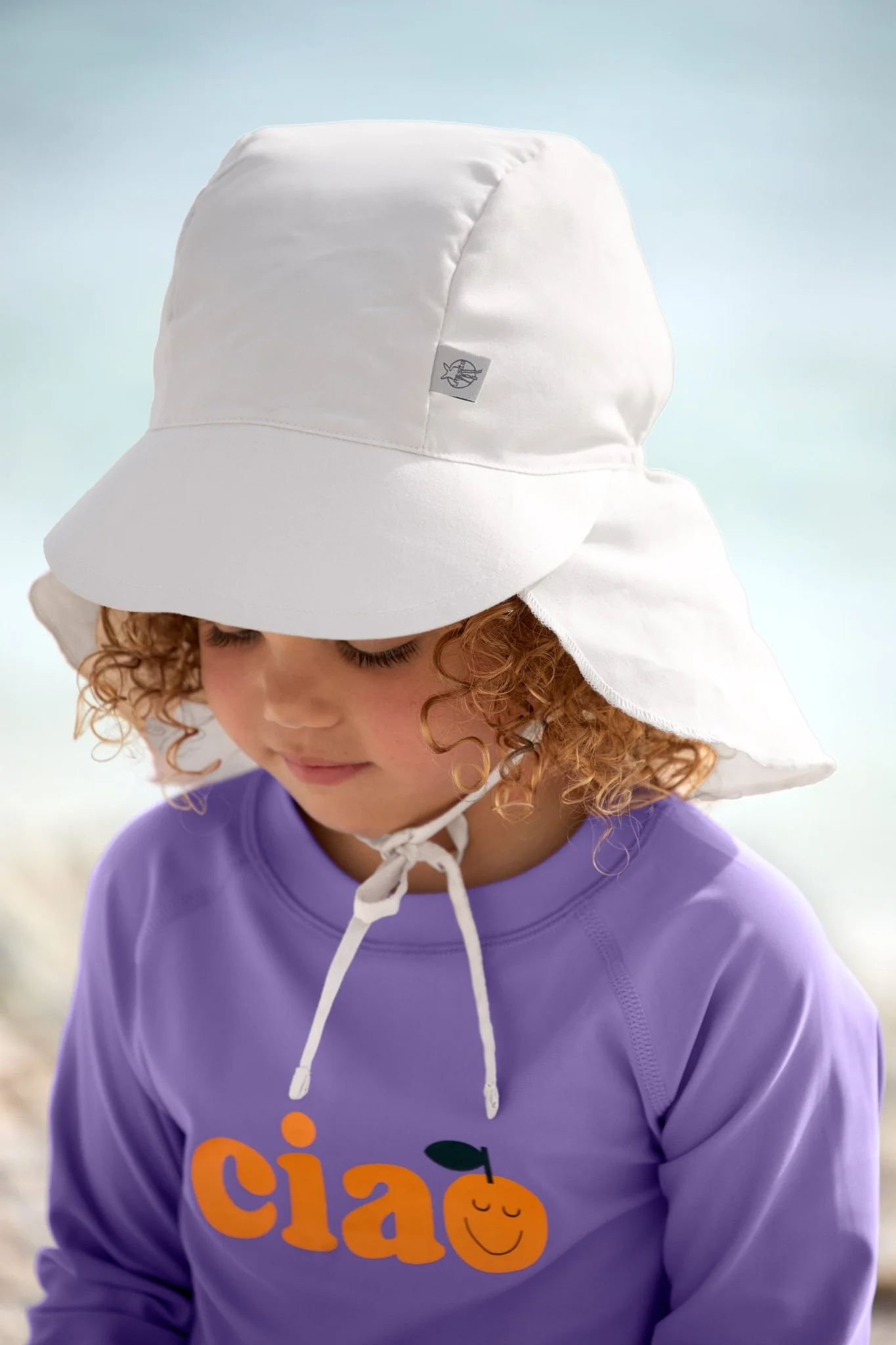 Zonnehoedje met nekbescherming LSF Sun Protection Flap Hat sea salt - Image 4
