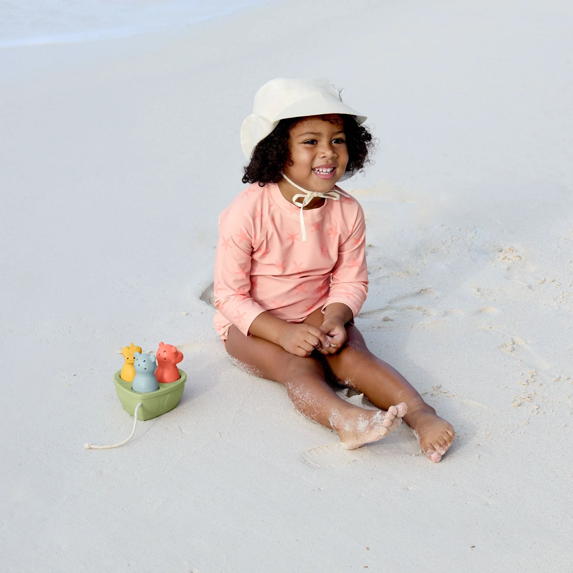 Zonnehoedje met nekbescherming LSF Sun Protection Flap Hat sea salt - Image 5