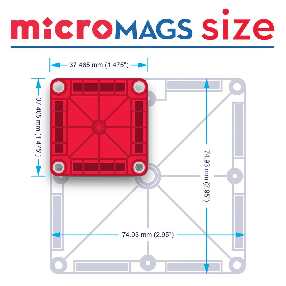 Magna Tiles® Micro Mags Travel Set - set van 26 - Image 3