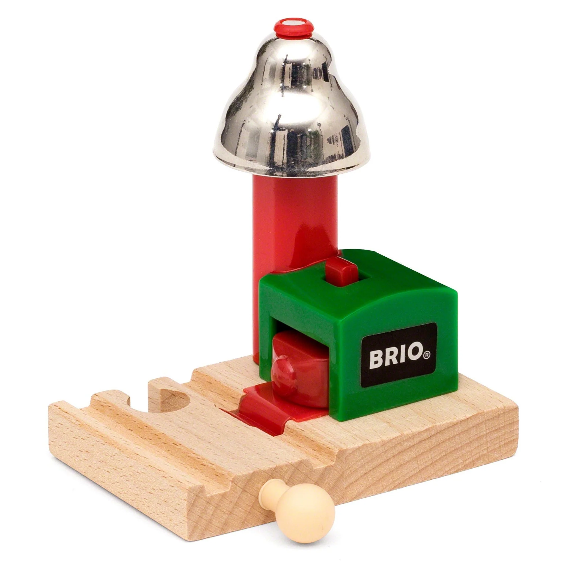 Spoor met magnetisch belsignaal