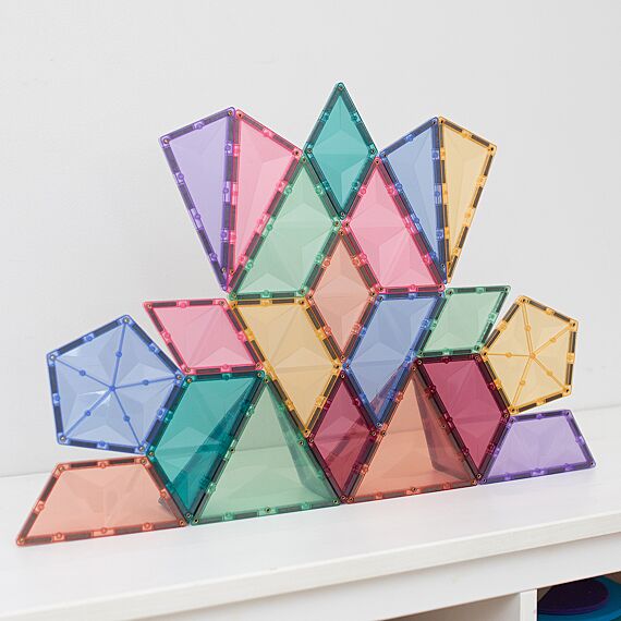 Magnetisch Bouwspeelgoed Pastel Shape Expansion Pack | Set van 48 - Image 5