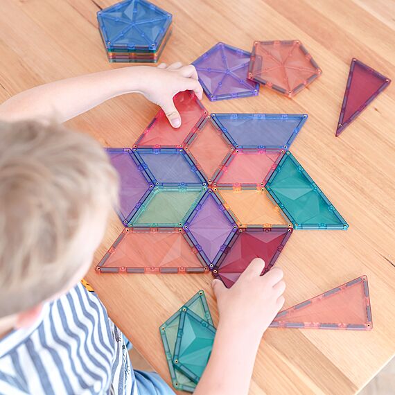 Magnetisch Bouwspeelgoed Pastel Shape Expansion Pack | Set van 48 - Image 9