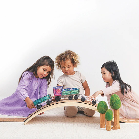 Magnetisch bouwspeelgoed Pastel Transport Pack | Set van 50 - Image 3