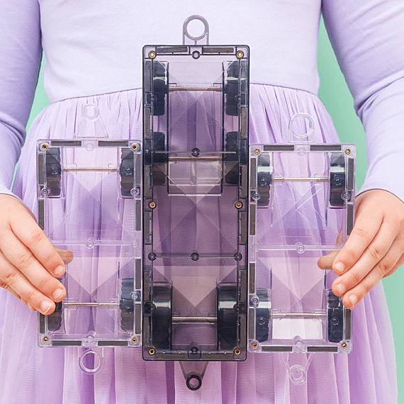 Magnetisch bouwspeelgoed Pastel Transport Pack | Set van 50 - Image 4