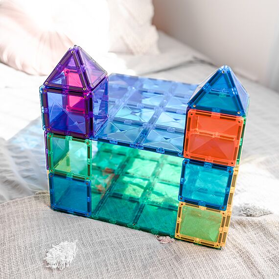 Magnetisch Bouwspeelgoed Rainbow Blue & Green Base Plate | Set van 2 - Image 6