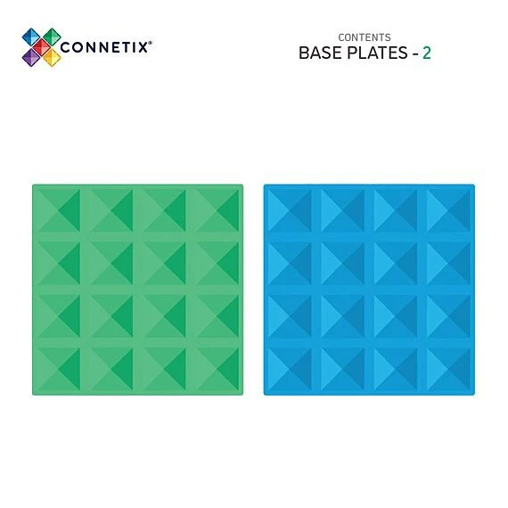 Magnetisch Bouwspeelgoed Rainbow Blue & Green Base Plate | Set van 2 - Image 9