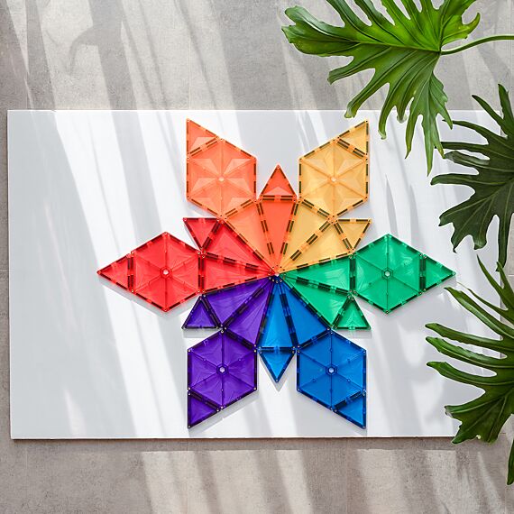 Magnetisch Bouwspeelgoed Rainbow Geometry Pack | Set van 30 - Image 4