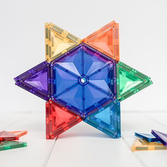 Magnetisch Bouwspeelgoed Rainbow Geometry Pack | Set van 30 - Image 6