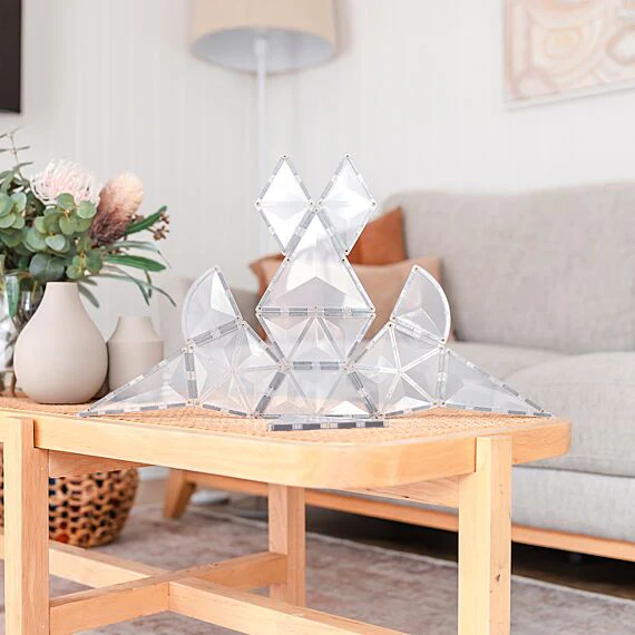 Magnetische bouwstenen Clear Shape Expansion Pack | Set van 24 - Image 3