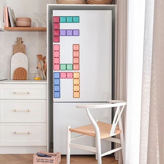 Magnetische bouwstenen Pastel Rectangle Pack | Set van 24 - Image 6