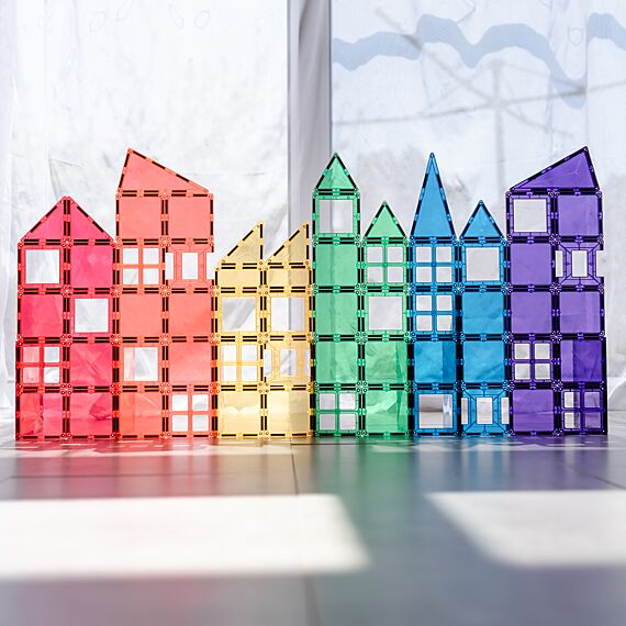 Magnetische bouwstenen Rainbow Mega Pack | Set van 212 - Image 10
