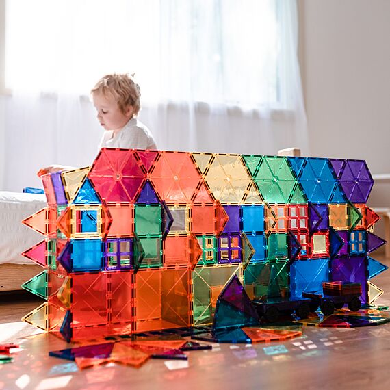 Magnetische bouwstenen Rainbow Mega Pack | Set van 212 - Image 14