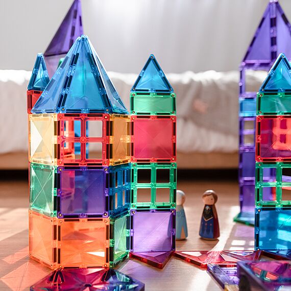 Magnetische bouwstenen Rainbow Mega Pack | Set van 212 - Image 17