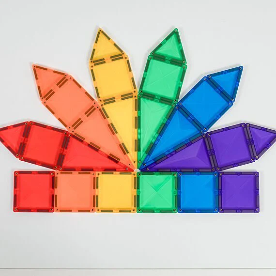 Magnetische bouwstenen Rainbow Mini Pack - set van 24 - Image 3