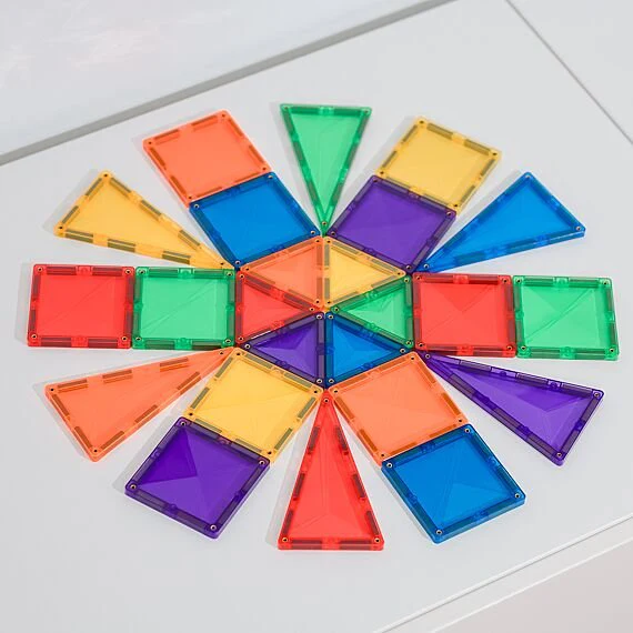 Magnetische bouwstenen Rainbow Mini Pack - set van 24 - Image 4