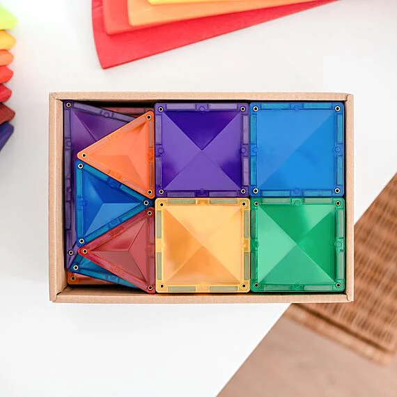 Magnetische bouwstenen Rainbow Starter Pack | Set van 60 - Image 8