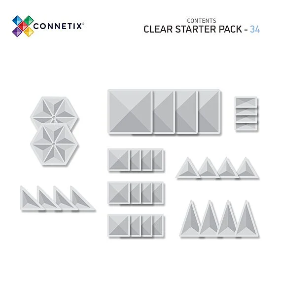 Magnetische tegels Clear Starter Pack | Set van 34 - Image 9