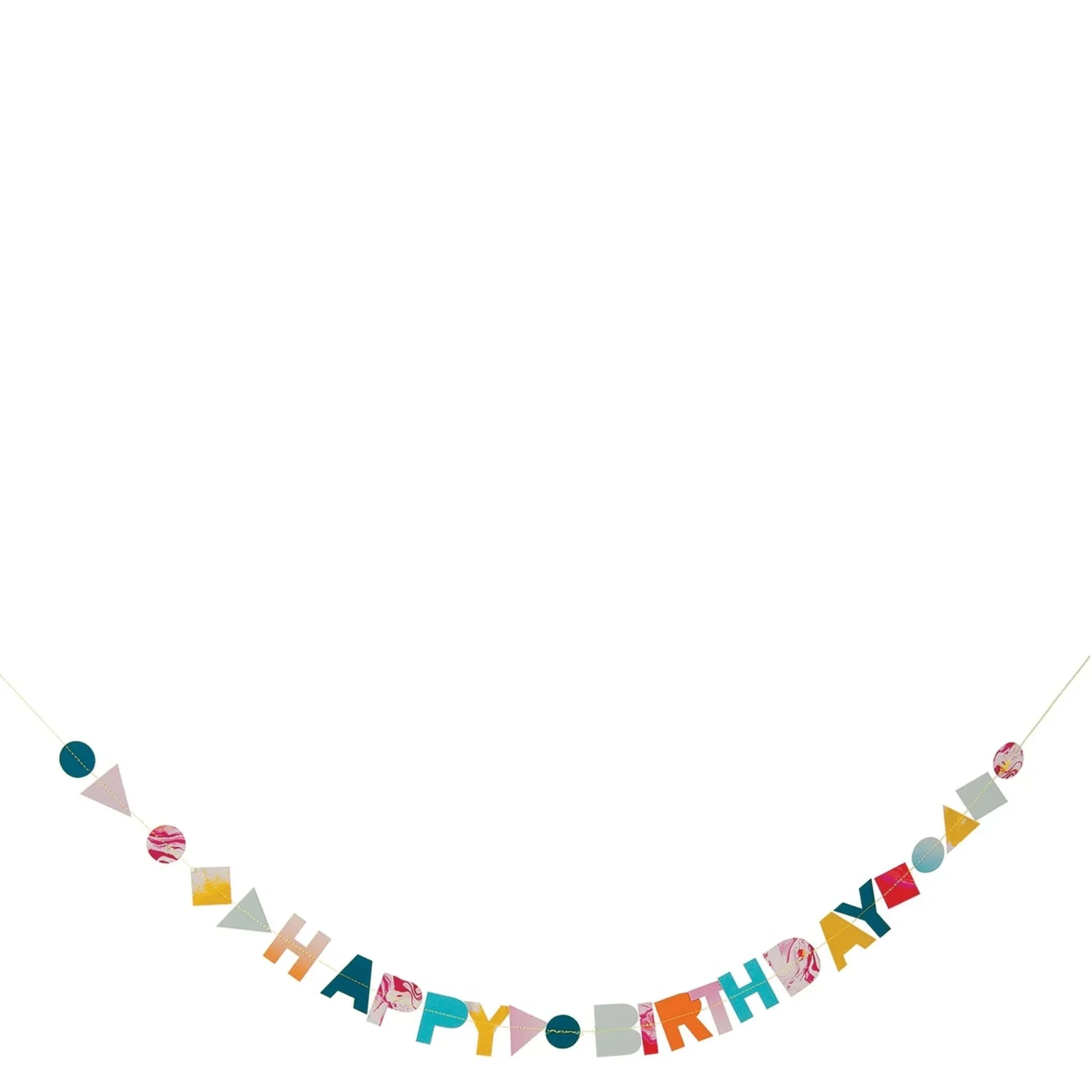 Verjaardagskaart Marble Birthday Garland Card - Image 3