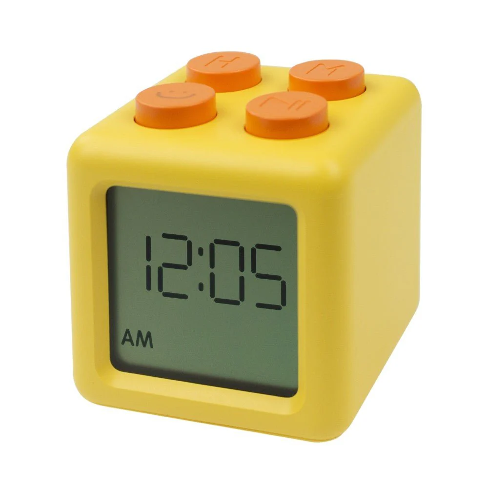 Wekker Alarm Clock Block Yellow
