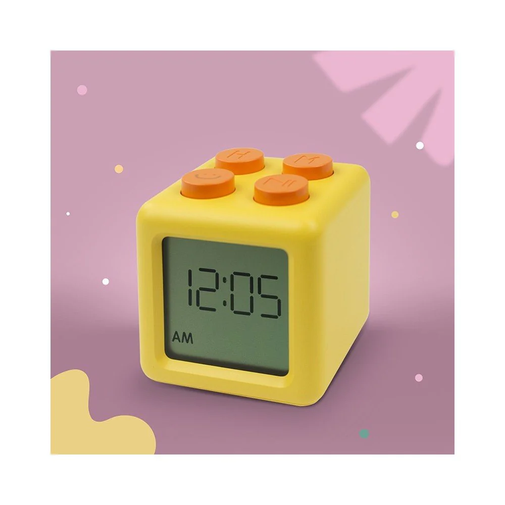 Wekker Alarm Clock Block Yellow - Image 3