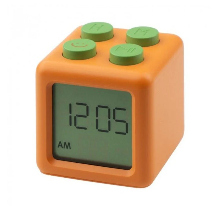 Wekker Alarm Clock Block Orange