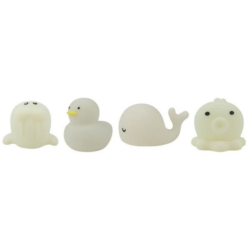 Lichtgevend badspeelgoed Sea Kit - set van 4 dieren