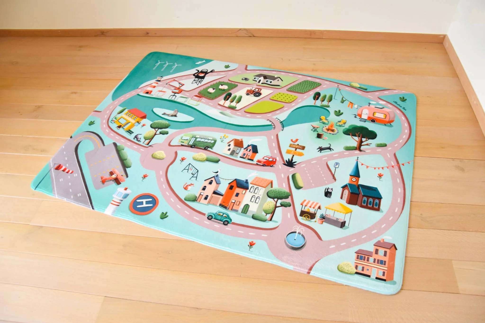 Speelmat met straten Roadtrip - 130 x 180 cm - Image 5