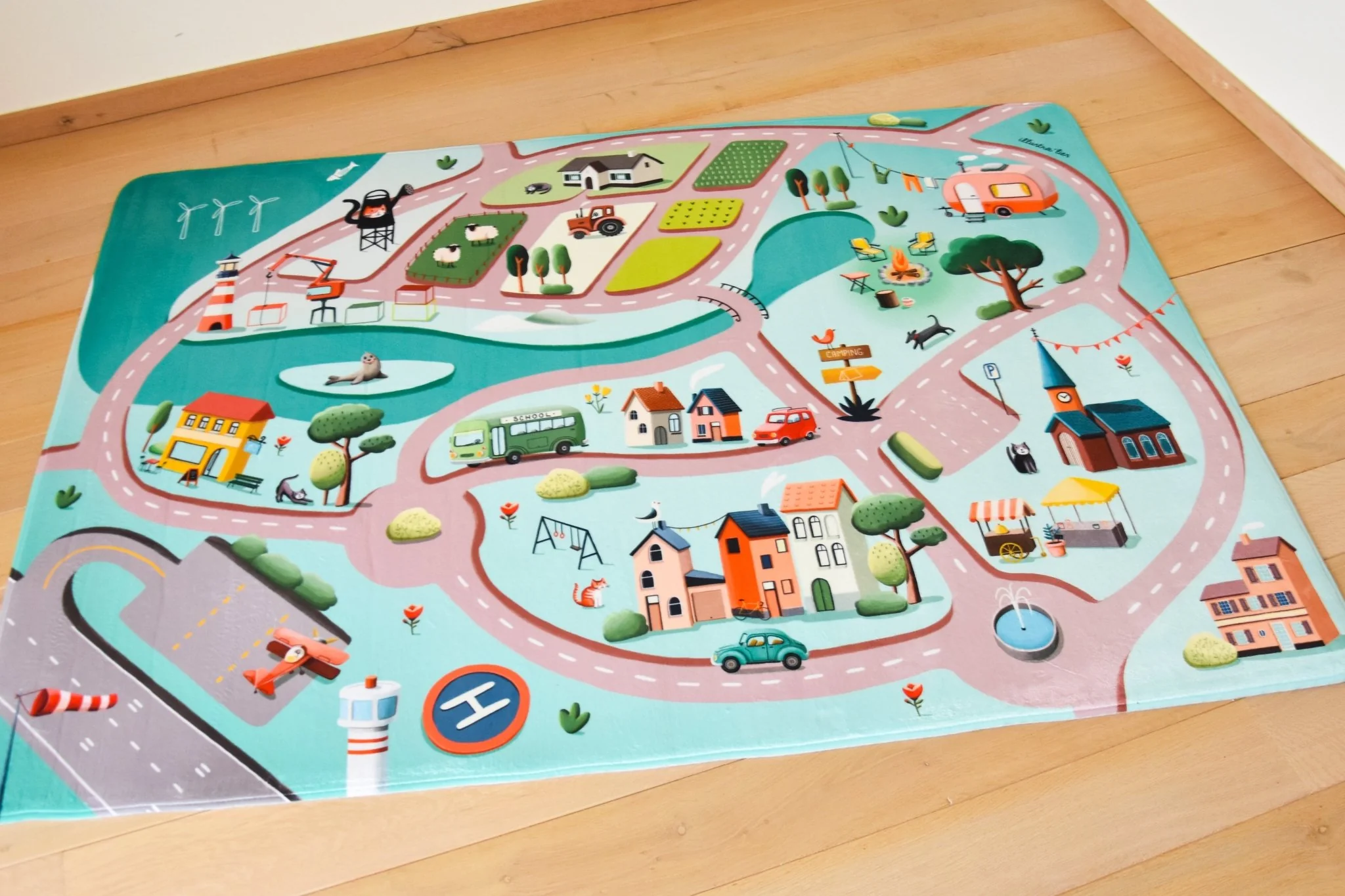Speelmat met straten Roadtrip - 130 x 180 cm - Image 6