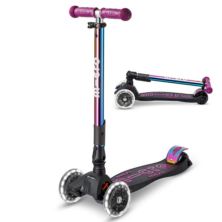 Step met 3 wielen Maxi Micro Foldable LED Neochrome paars - 5 tot 12 jaar - Image 3
