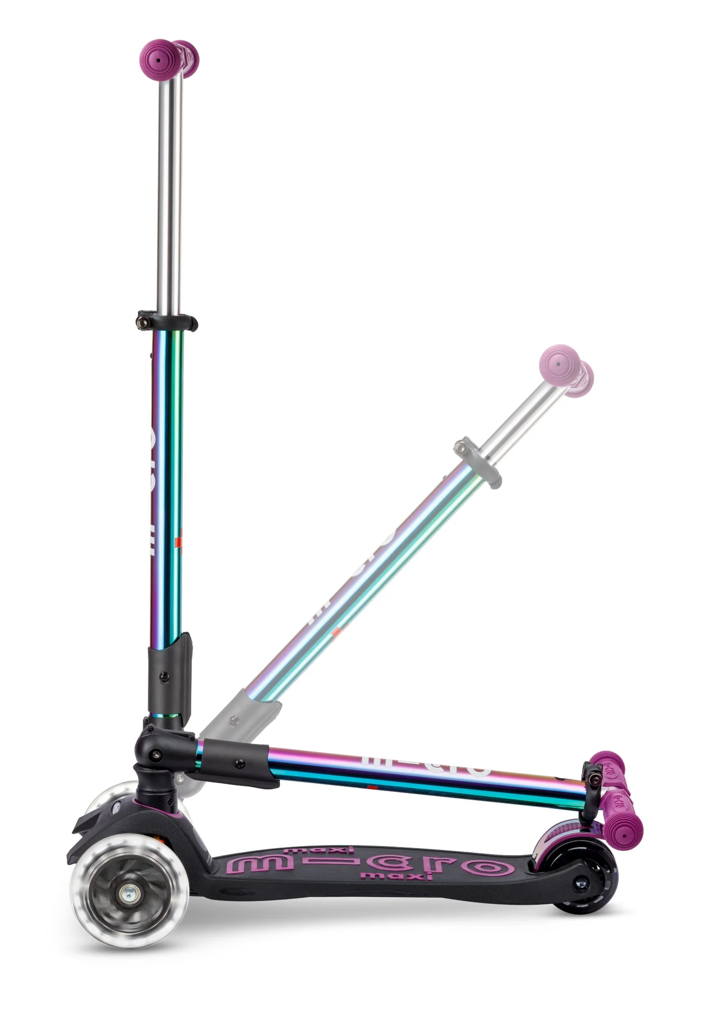 Step met 3 wielen Maxi Micro Foldable LED Neochrome paars - 5 tot 12 jaar - Image 9