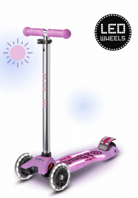 Maxi Micro scooter Deluxe Glow LED Plus Luminous Purple step met 3 wielen - 5 tot 12 jaar - Image 3