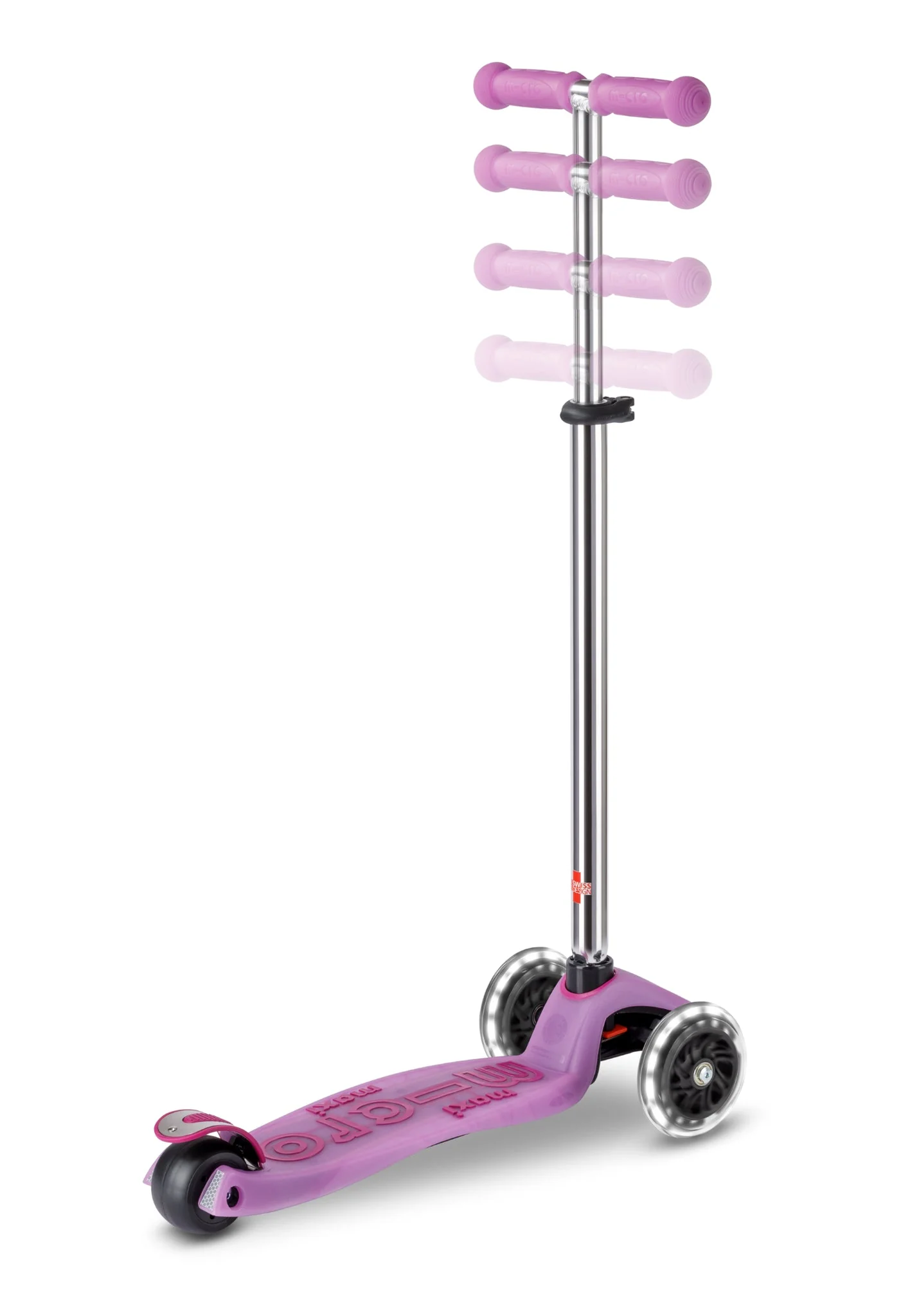 Maxi Micro scooter Deluxe Glow LED Plus Luminous Purple step met 3 wielen - 5 tot 12 jaar - Image 4