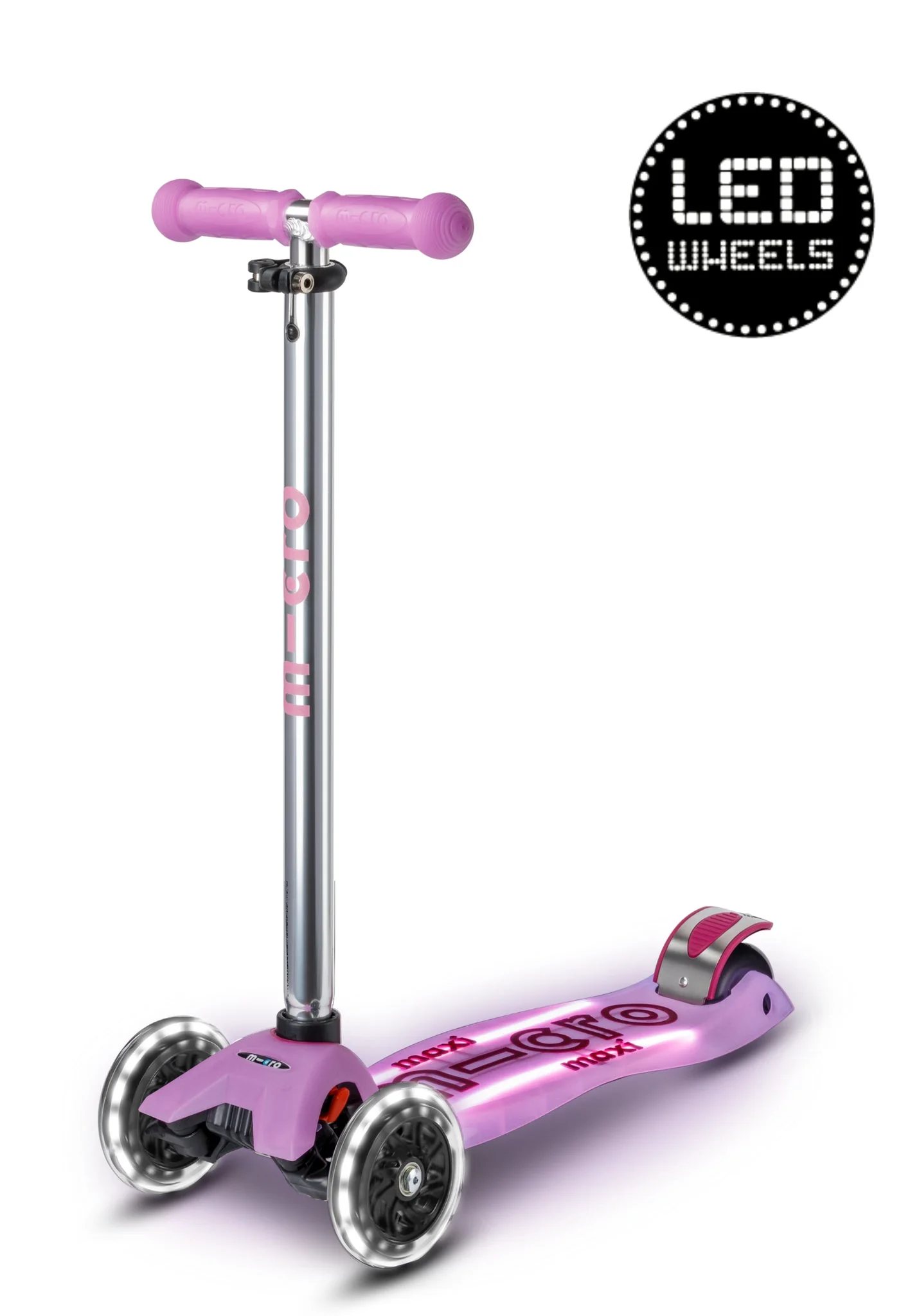 Maxi Micro scooter Deluxe Glow LED Plus Luminous Purple step met 3 wielen - 5 tot 12 jaar - Image 6