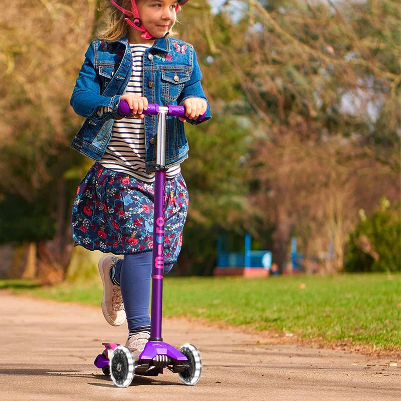 Step met 3 wielen Maxi Micro Deluxe LED Purple - 5 tot 12 jaar - Image 2