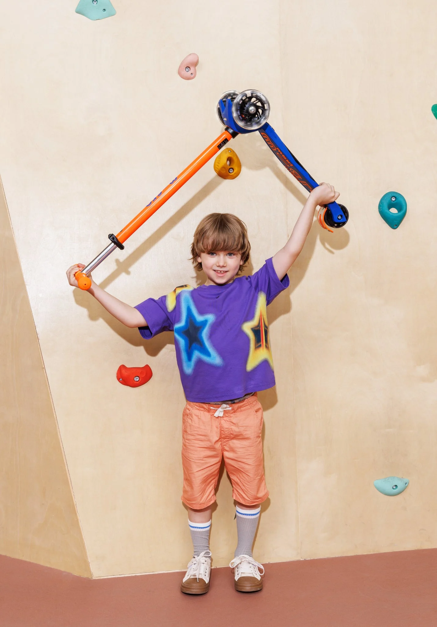 Step op 3 wielen Maxi Micro Deluxe LED blauw oranje neon- 5 tot 12 jaar - Image 2