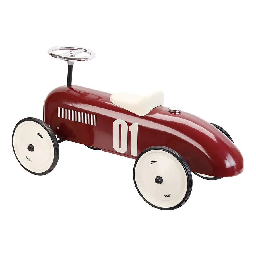 Metalen Loopwagen Vintage Bordeau - Image 4