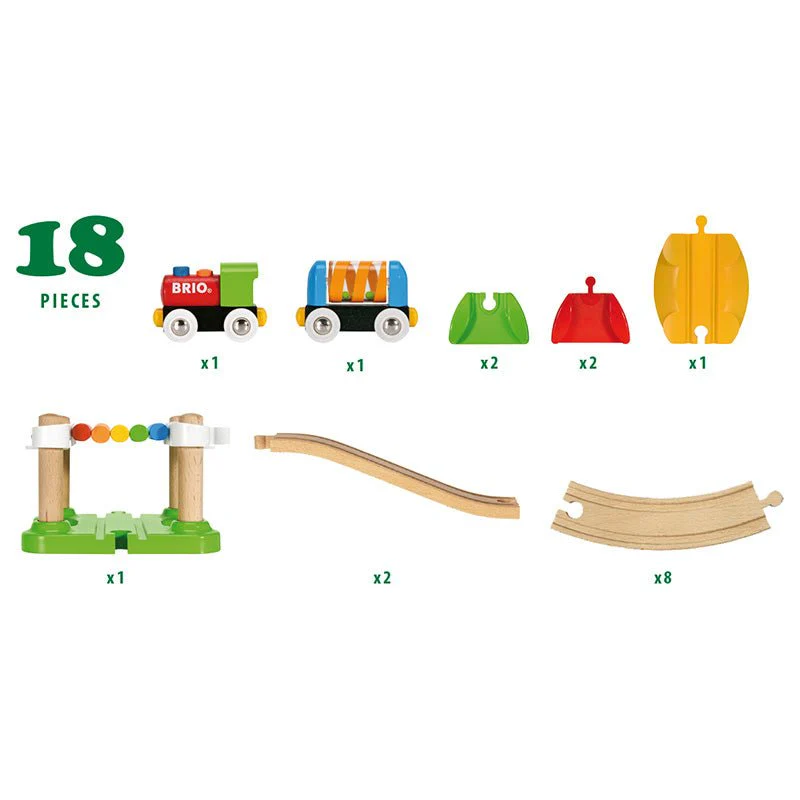 Mijn Eerste Luxe Treinset - 18 onderdelen - Image 8