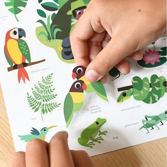 Mini Discovery Poster + 30 Stickers Jungle - 3-8 Jaar - Image 5
