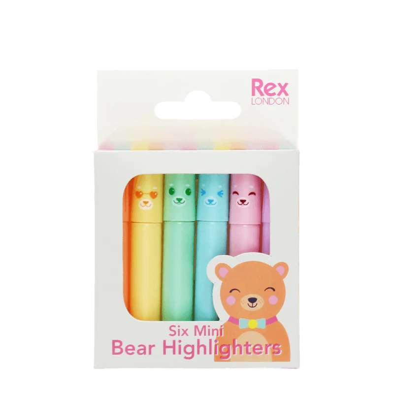 Mini highlighters Bear - set van 6 - Image 3