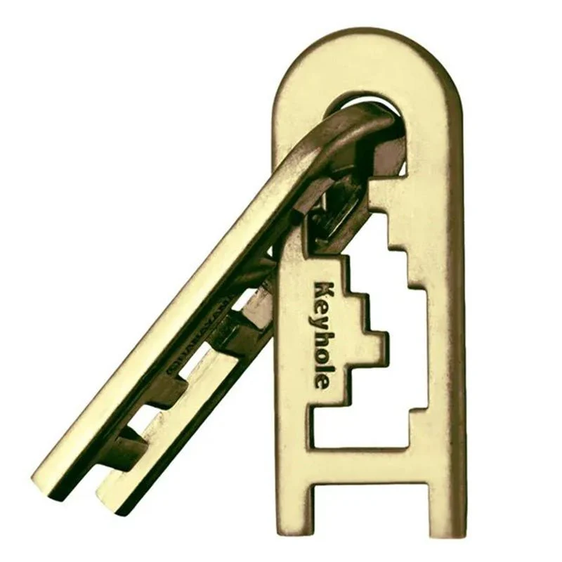 Mini Huzzle Cast Puzzle - Keyhole**** (gold)