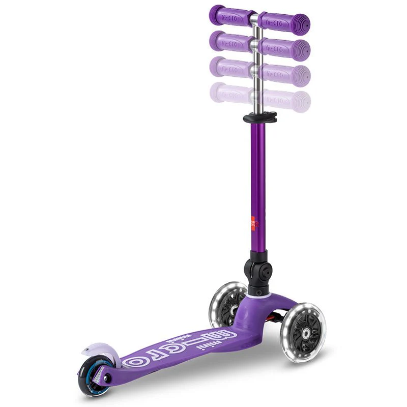 Mini Micro Deluxe Vouwbare Kinderstep 3 wielen LED Purple - 2 tot 6 jaar - Image 4