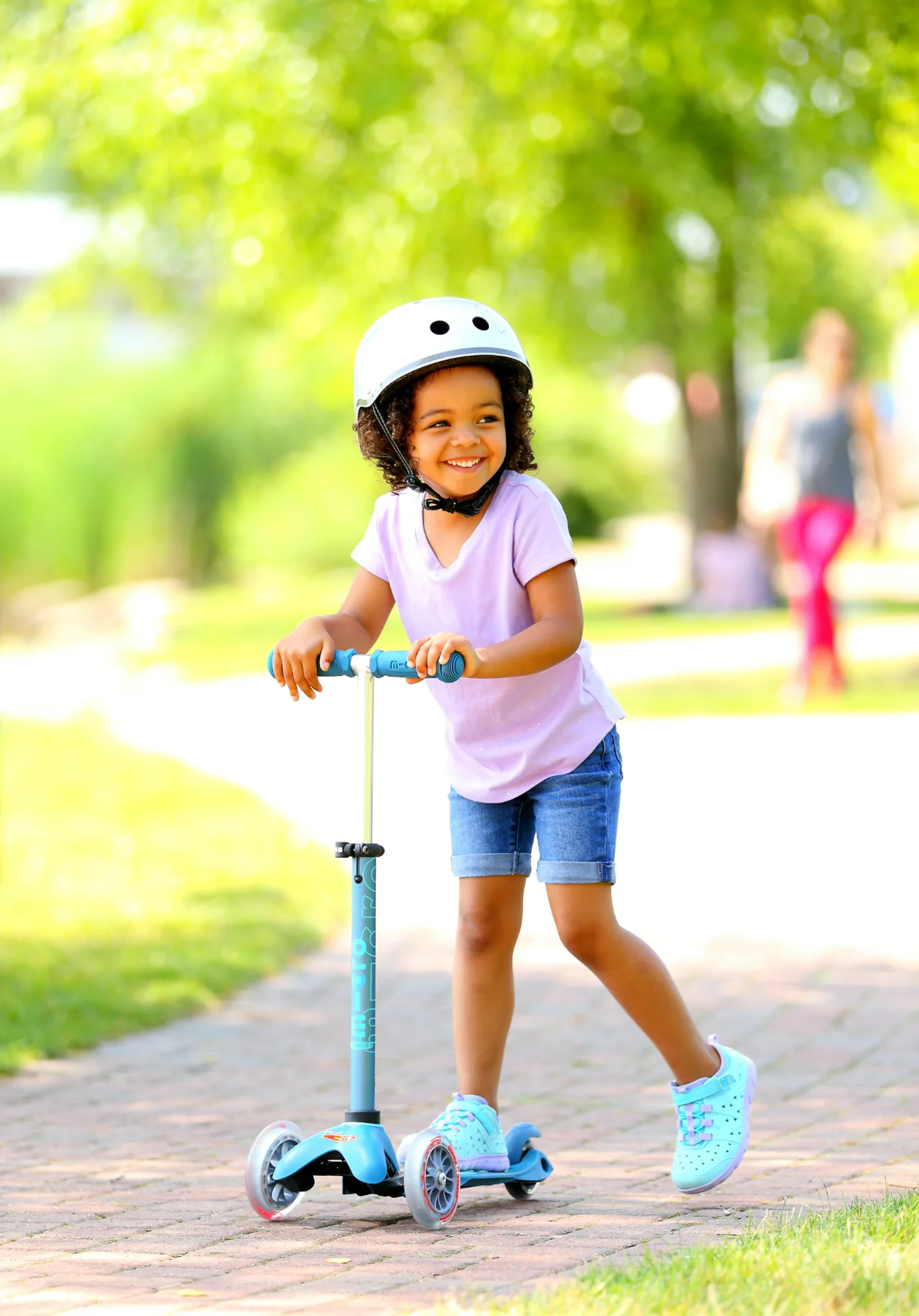 Step met 3 wielen Mini Micro Deluxe aqua - 2 tot 5 jaar - Image 2