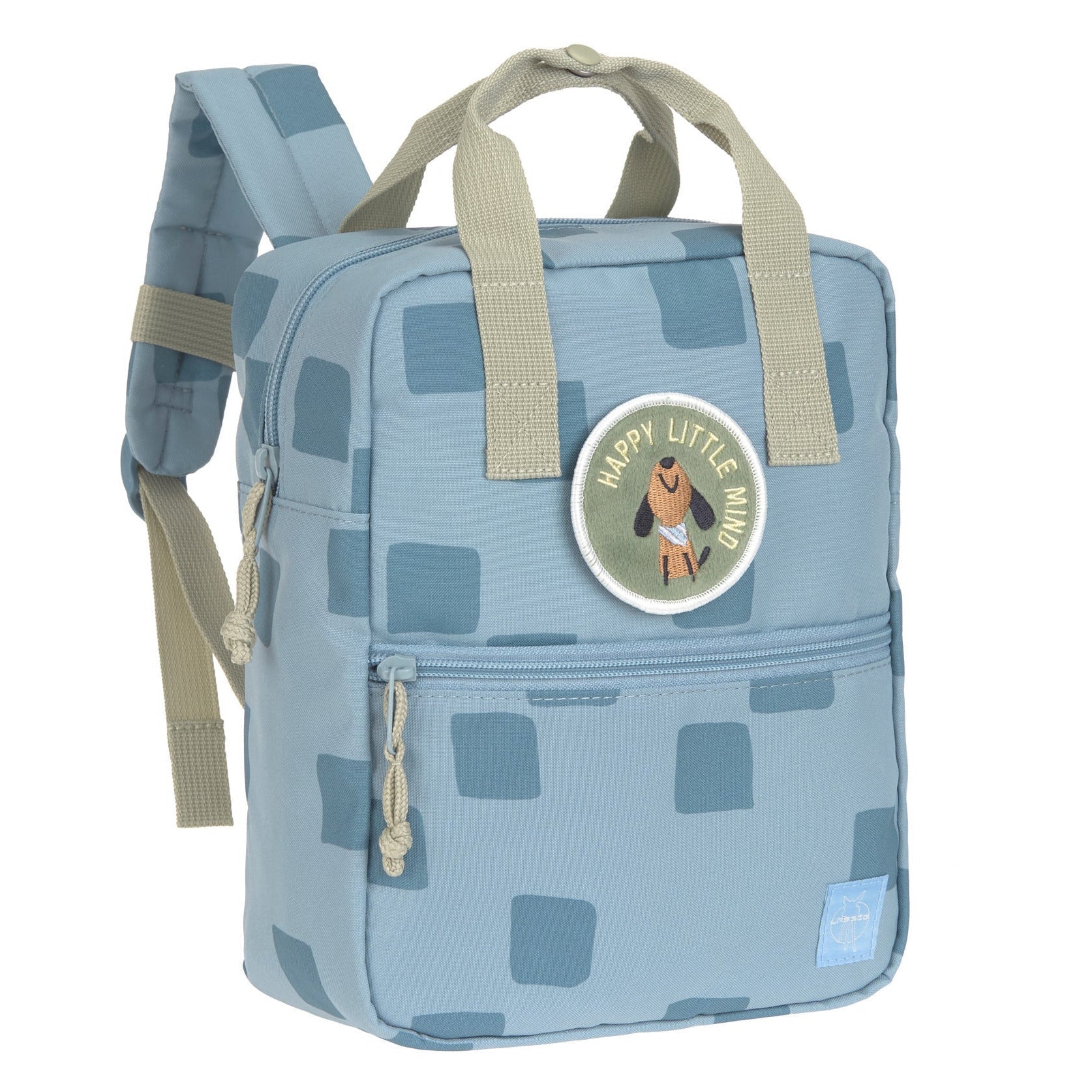 Rugzak Mini Square Backpack Pattern Party blue